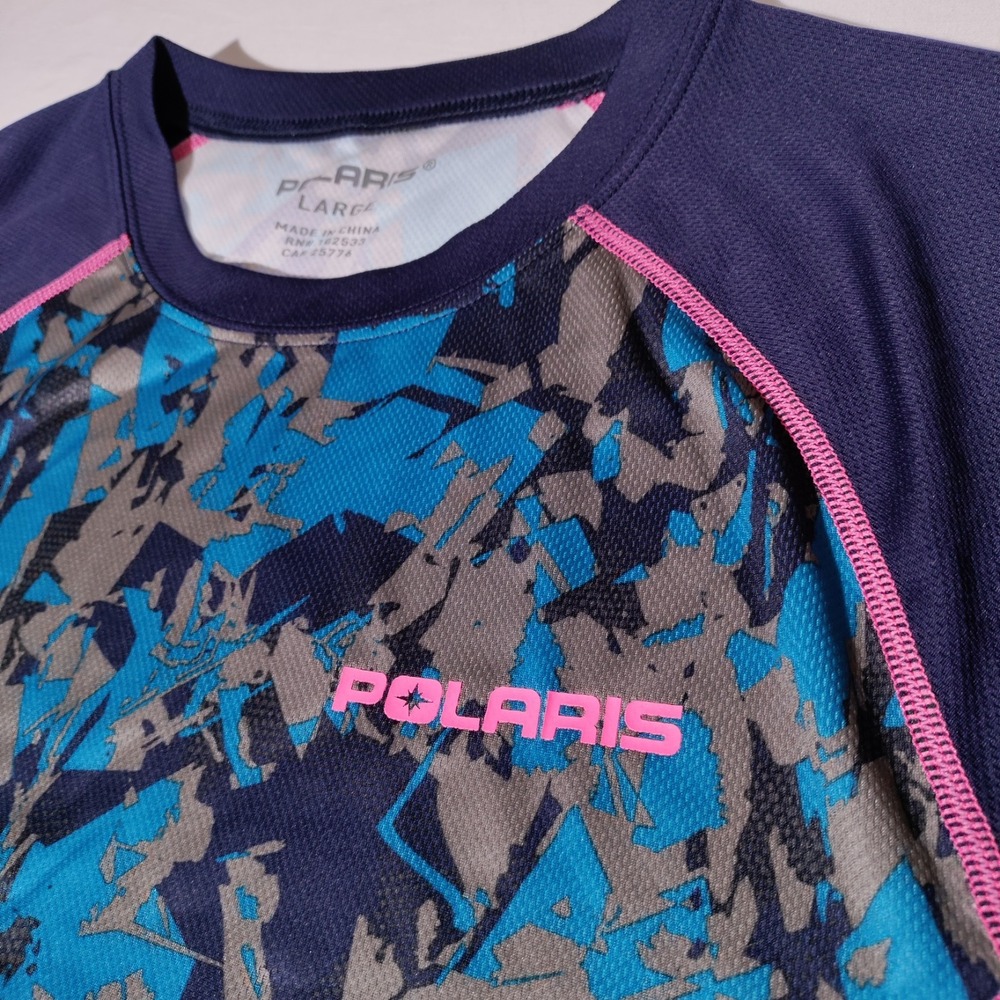 Polaris Women Large Short Sleeve Shirt Multicolor - Picture 4 of 16